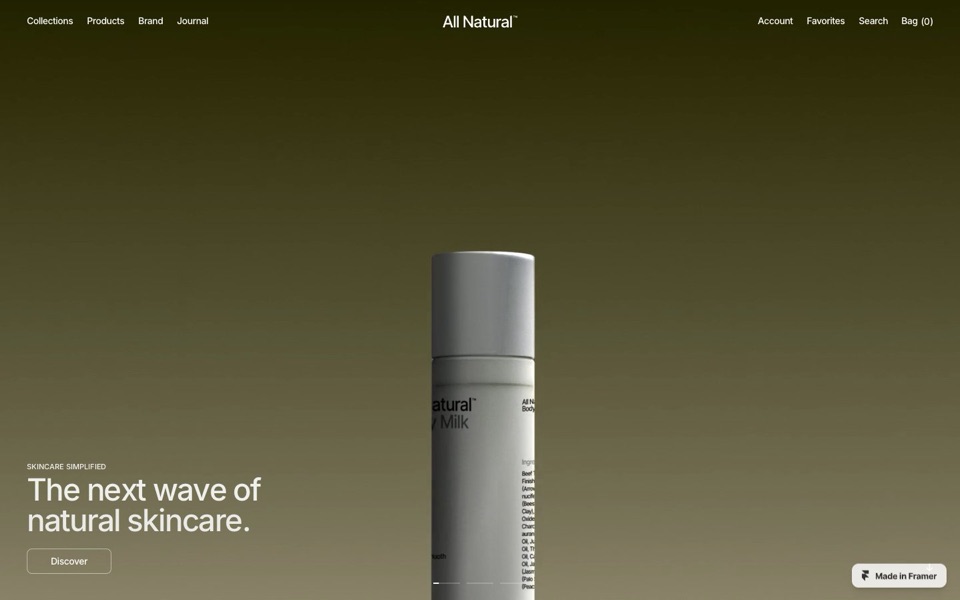 All Natural™ — website design by ena supply
