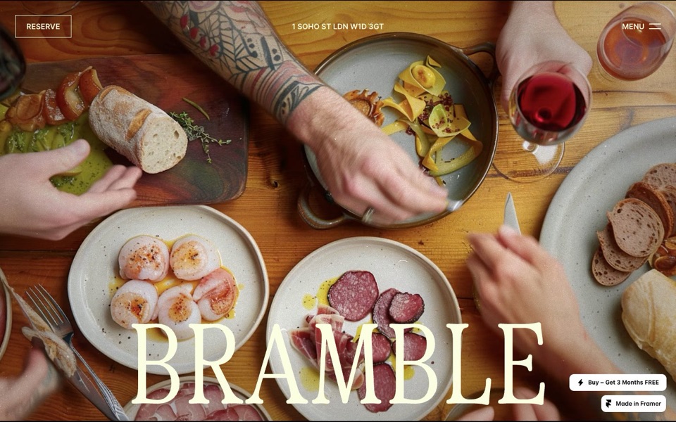 BRAMBLE — website design by Dan Marek