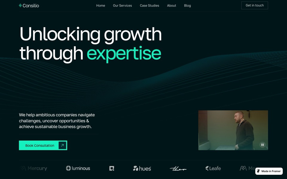 Consilioo — website design by Bob
