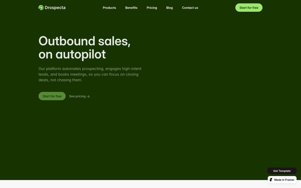 Drospecta — website design by Leonardo Chike