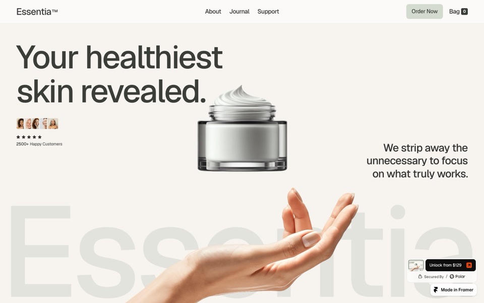 Essentia — website design by Joseph Alexander