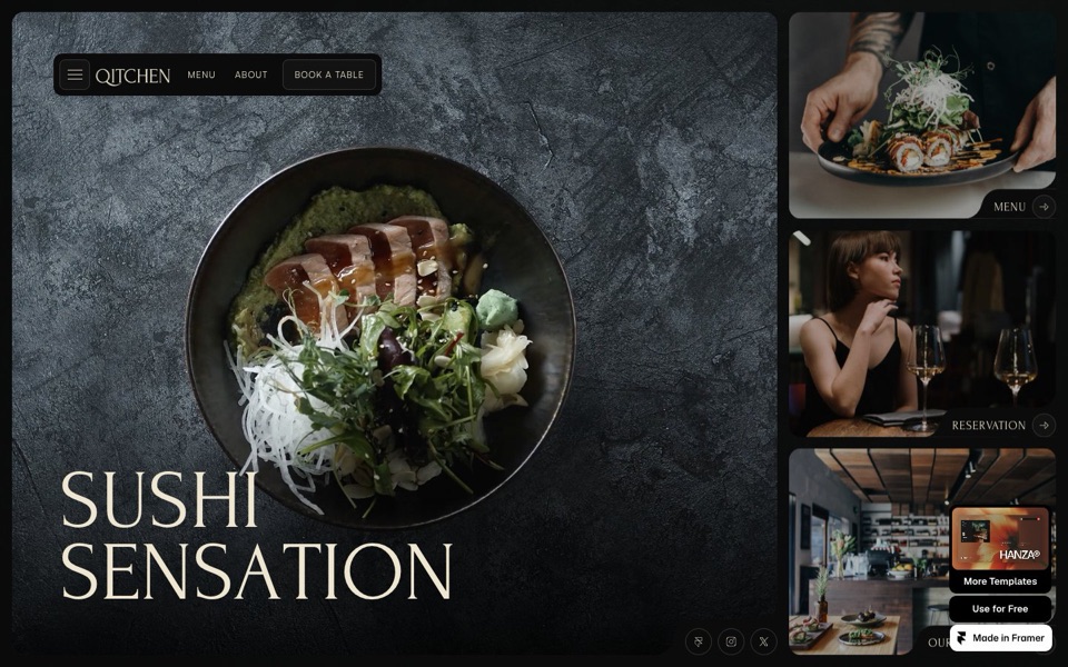 Qitchen — website design by Pawel Gola