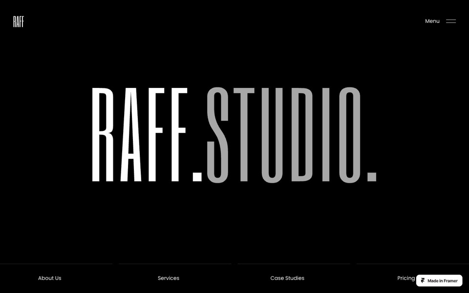 Raff — website design by Ditych