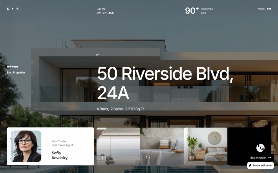 Real — website design by Tymofii Bak