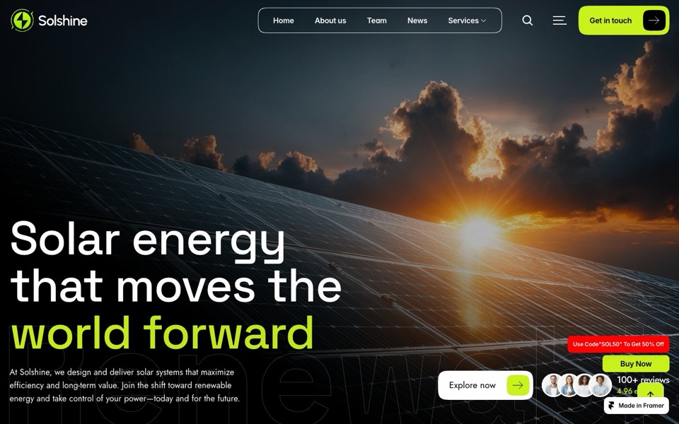 Solshine — website design by Deven Web Studio